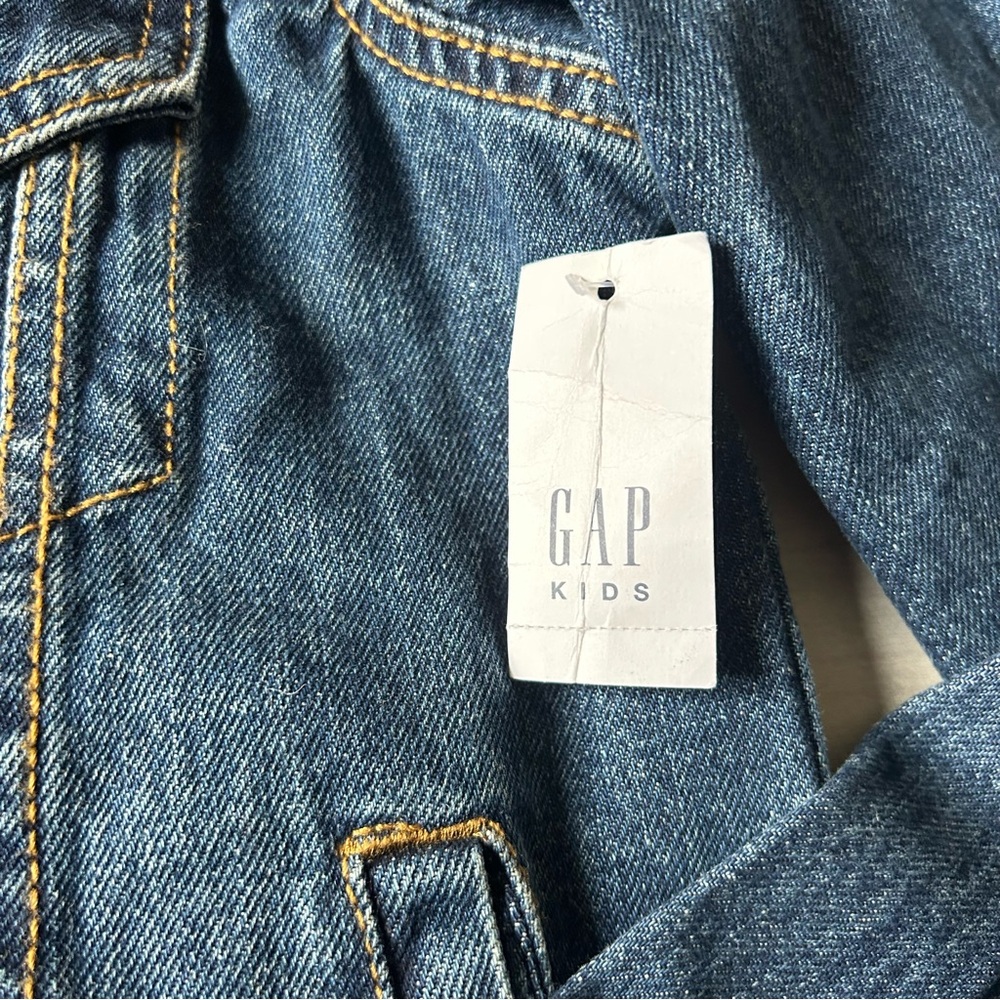 NWT GAP Blue Button Front Denim Jean Jacket - Picture 5 of 6